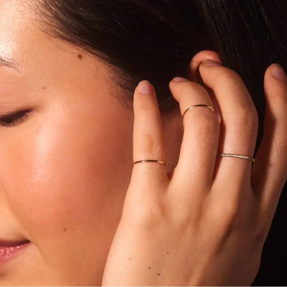 Catbird Jewelry Petite Gold Fountain Ring - Picture 2 of 16